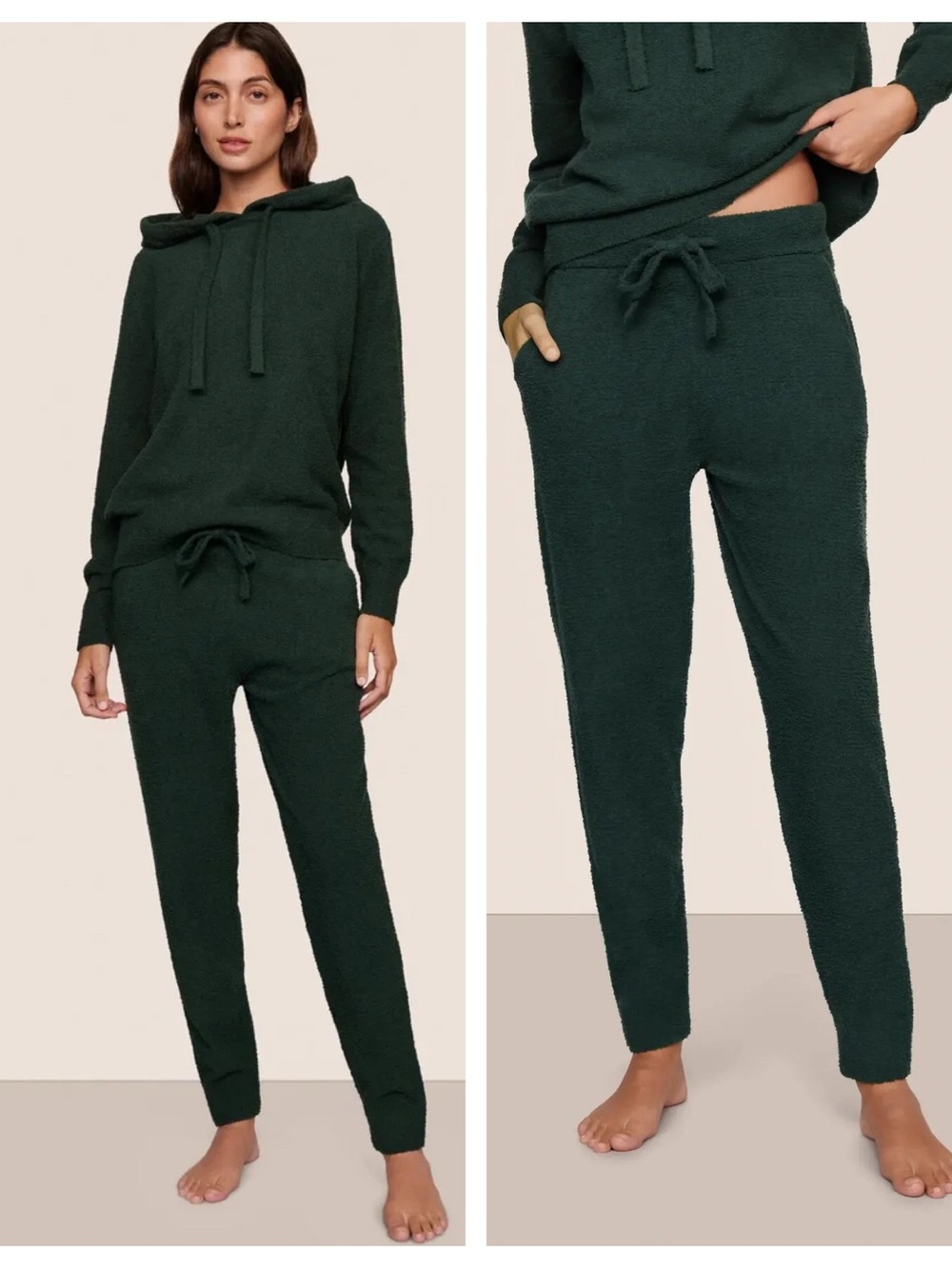 Eberjey Boucle Relaxed Fit Jogger in Pine